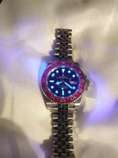 make your watch yellow rolex uv light|uv flashlight for watch.